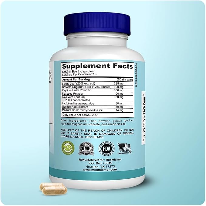 15 Day Cleanse™ Limpieza Intestinal de 15 Días | 30 Cápsulas