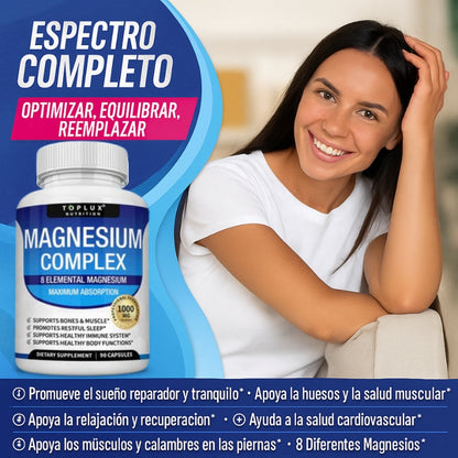 Magnesio Complex™ 8 en 1 - Equilibrio Corporal Completo 1000mg