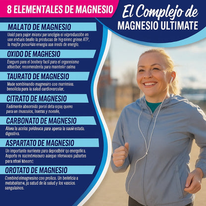 Magnesio Complex™ 8 en 1 - Equilibrio Corporal Completo 1000mg