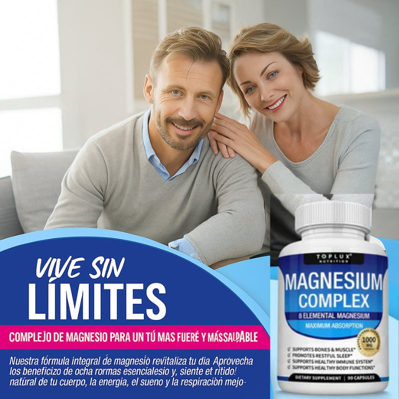 Magnesio Complex™ 8 en 1 - Equilibrio Corporal Completo 1000mg