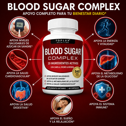 Blood Sugar™ - Suplemento para Apoyar Niveles Saludables de Glucosa